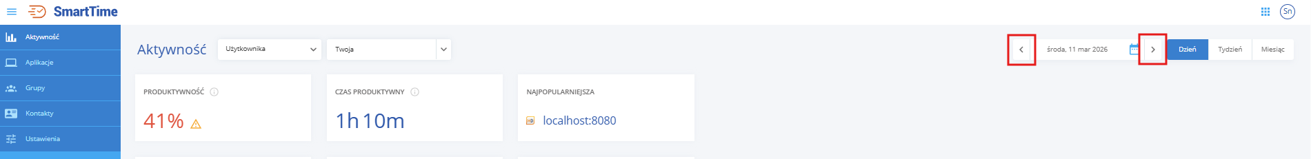 smart-time_aktywnosc-uzytkownik-kalendarz-strzalki